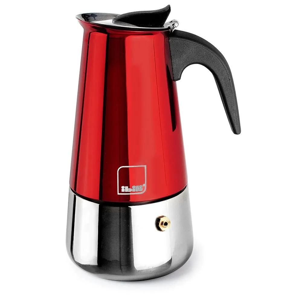 Kaffeemaschine Ibili Moca Rosso 2 Tassen Edelstahl Induktionsgeeignet