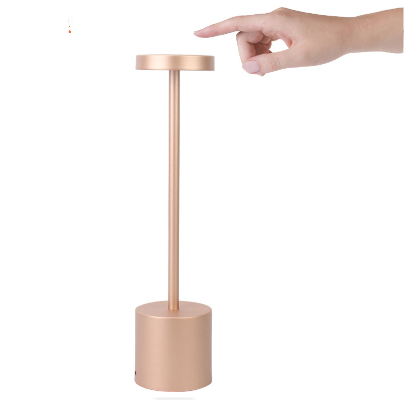 Wiederaufladbare Kabellose Tischleuchte, Rgb-led-nachtlicht, Einstellbare Farbwechsellampe, Für Wohnzimmer, Schlafzimmer, Kinderzimmer, Treppenhausbeleuchtung (roségold)