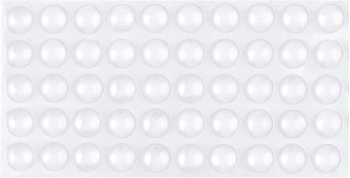 Selbstklebende, Transparente Gummipads, 8 X 2,4 Mm (100 Stück), Für Möbel, Glastische, Bastelarbeiten Und Zum Schutz Von Wänden.
