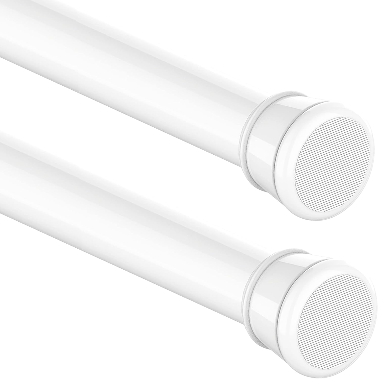 Ineasicer Ausziehbare Gardinenstange, Kein Bohren Erforderlich, Für Fenster, Kleiderschränke, Badezimmer, 50-80 Cm, Weiß (25 Mm Durchmesser)