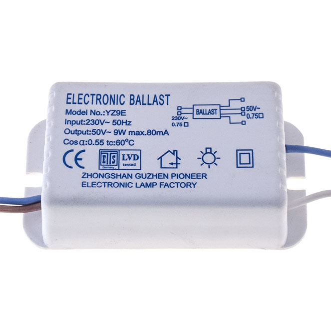 Elektronisches Vorschaltgerät Interlusa 9w Kunststoff Kompakt