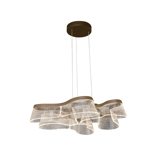 Hängeleuchte Led Camille Cct 50w 2000lm 2700k/4000k/6000k D.78cm Golden