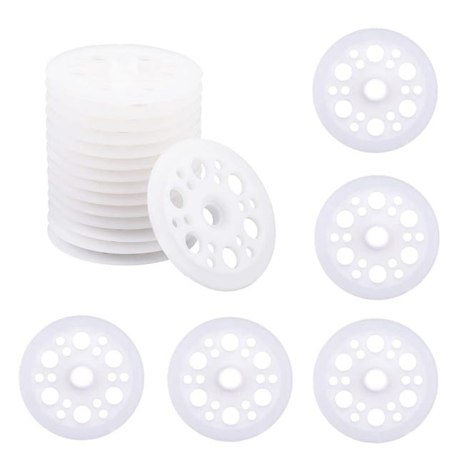100 Kunststoffscheiben, 45 Mm, Polypropylen- Und Schaumstoffscheiben Zur Befestigung Und Unterstützung Von Dämmplatten