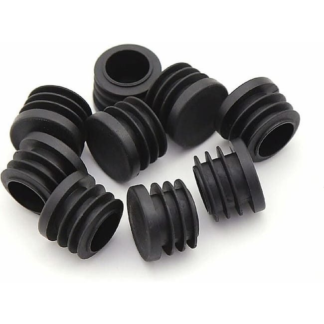 Runde Stuhlbeinkappen, 30 Stück, Schwarz, Schutzkappen Für Stuhlbeinrollen (25 Mm)