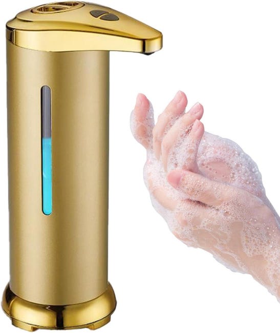Automatischer Flüssigseifenspender Intelligent Und Elektrisch Mit Sensor- Und Berührungsloser Funktion, Gold