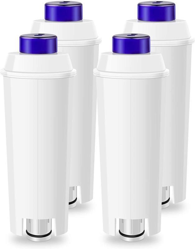 Ein Set Aus 4 Wasserfiltern Für De'longhi Magnifica S Kaffeemaschinen, Die Das Wasser Enthärten Und Kalkablagerungen Reduzieren.