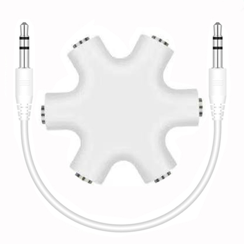 Audio-splitter – Weiß – Y-adapter – Für Lautsprecher, Mobiltelefone, Laptops