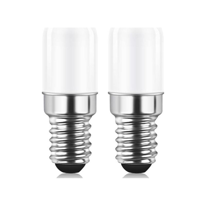E14 Led-lampe Für Kühlschrank, 1,5 W (entspricht 15 W), 220 V, Warmweiß (3000 K), Geeignet Für Kühlschranklampen, Salzkristalllampen Und Nähmaschinen, 2er-pack