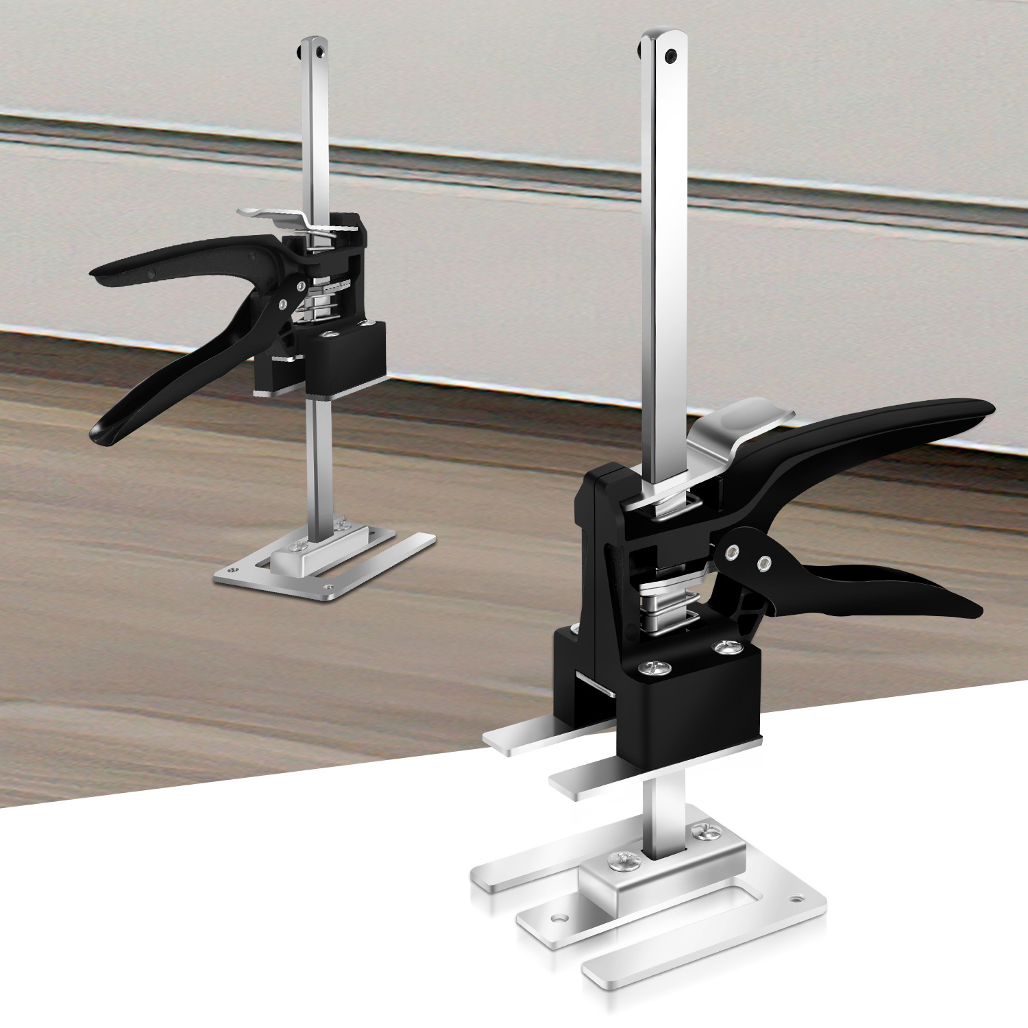 Jiubiaz Möbelheber Set 2 Stück, Verstellbarer Montageheber 0-20 Cm, Plattenheber Für Möbel Und Schränke, Bis 240 Kg