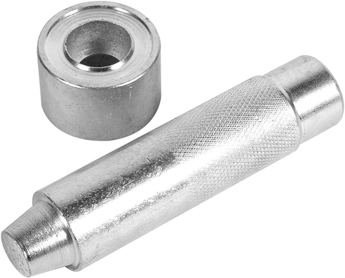 Jssevn Ösenstanze, Ösenstanze Für Lederbekleidung, 12-mm-hohllocher Für Lederarbeiten, Stoffvorhänge, Silber (1000)