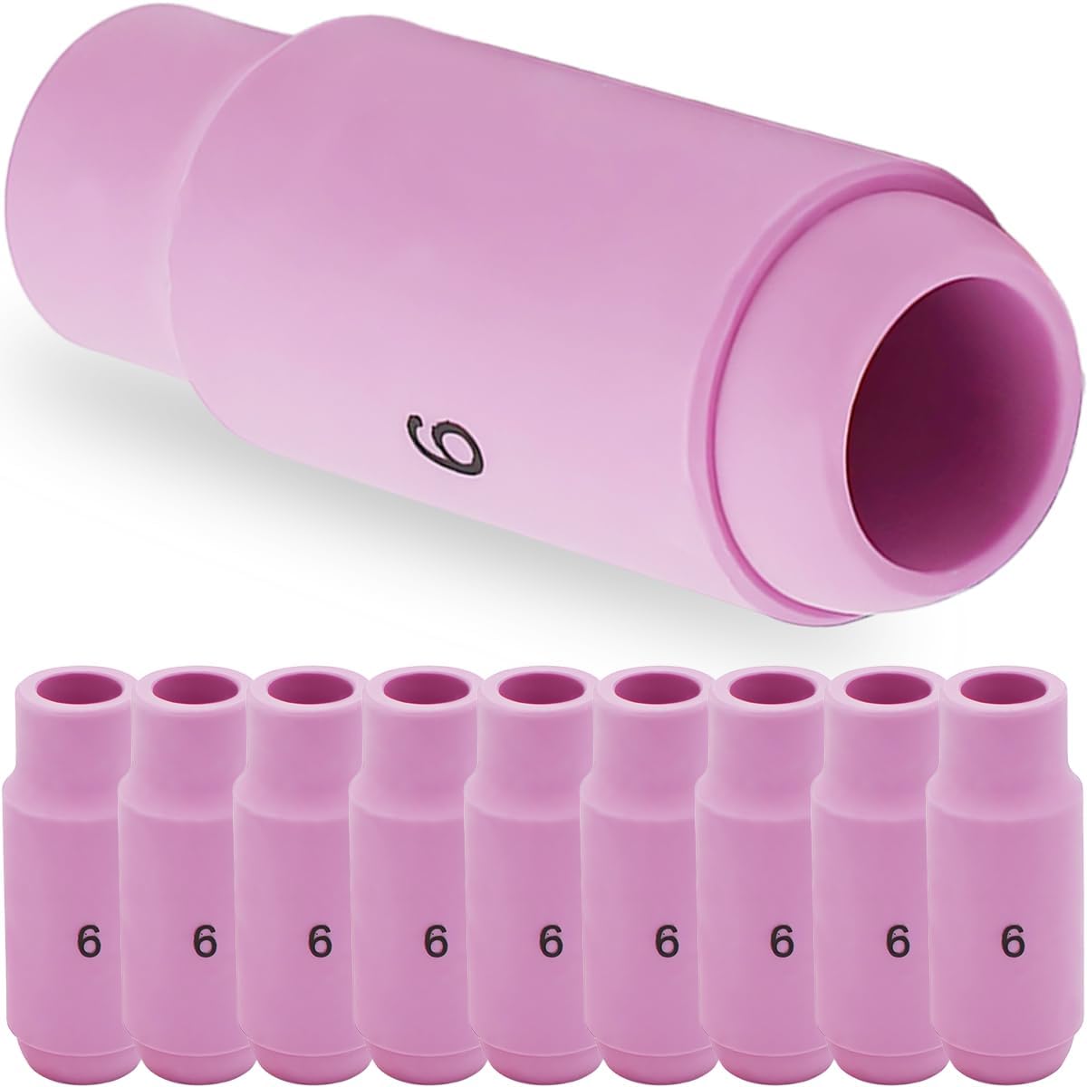 Jssevn-alumina-düsen Keramikbecher Für Wig-schweißbrenner Zubehörset 10n48 Schutzbecher 6 (3/8" 9,5 Mm)