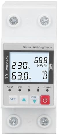 Jssevn Wlan-unterspannungsschutz 230 V 50 Hz 60 Hz 63 A, Fernbedienung, Einstellbarer Spannungsstabilisator
