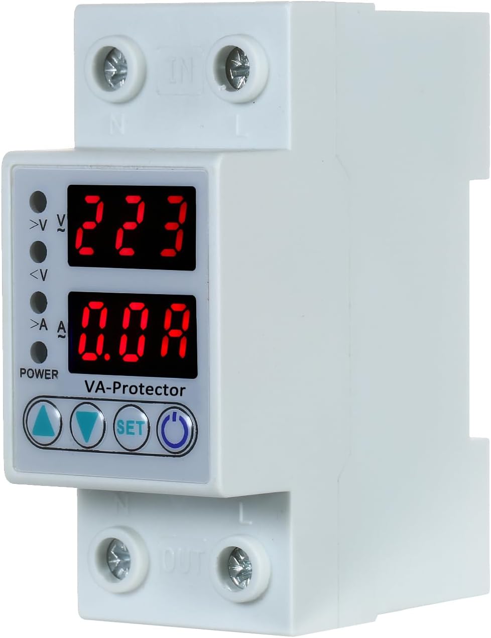 Jssevn Stromschutzgerät, 63 A 220 V Din-schienenmontage, Einstellbares Überspannungs- Und Unterspannungsschutzrelais