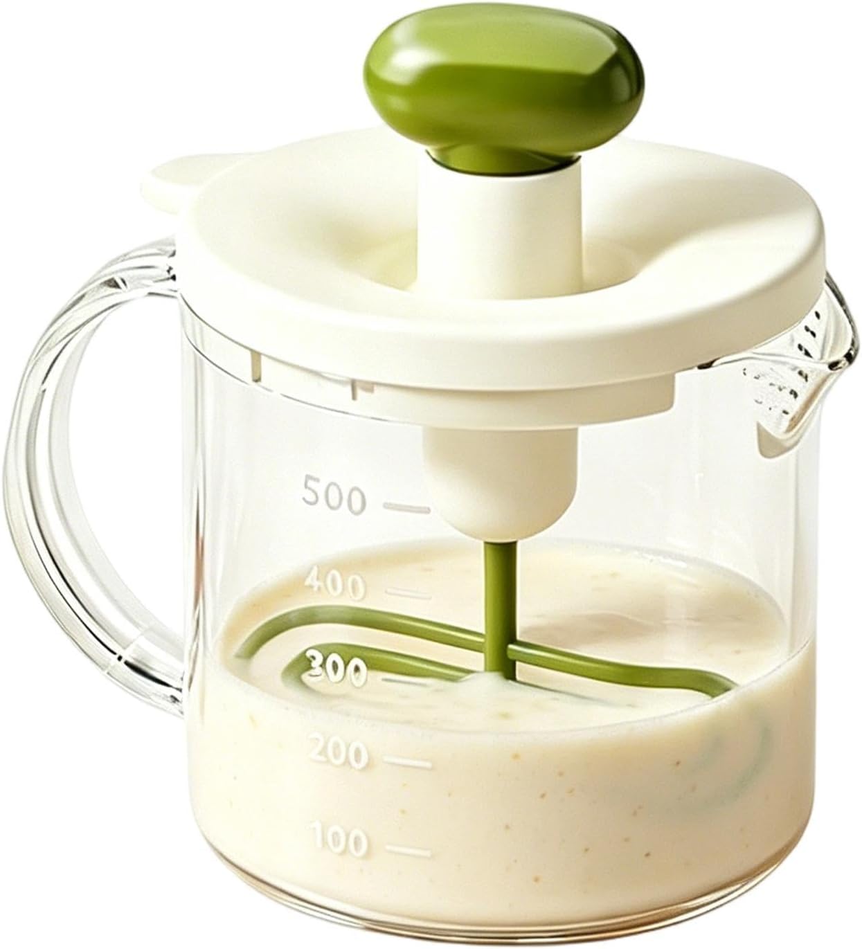 Jssevn Eierrührbecher Manueller Küchenmixer Mit Druckfunktion – Manueller Eierrührbecher Zum Backen, Sahnerühren Und Für Milchpulver