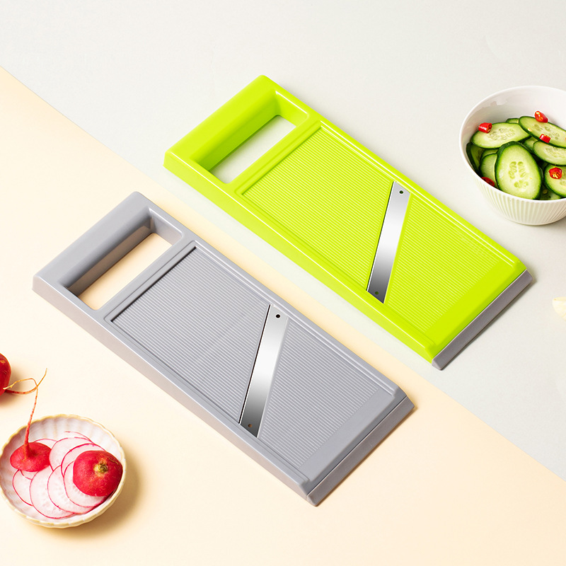Jssevn Gemüsemandoline, Gurkenschneider Aus Edelstahl, Ergonomischer Griff, Tragbare Reibe Für Käse, Zwiebeln Und Mehr