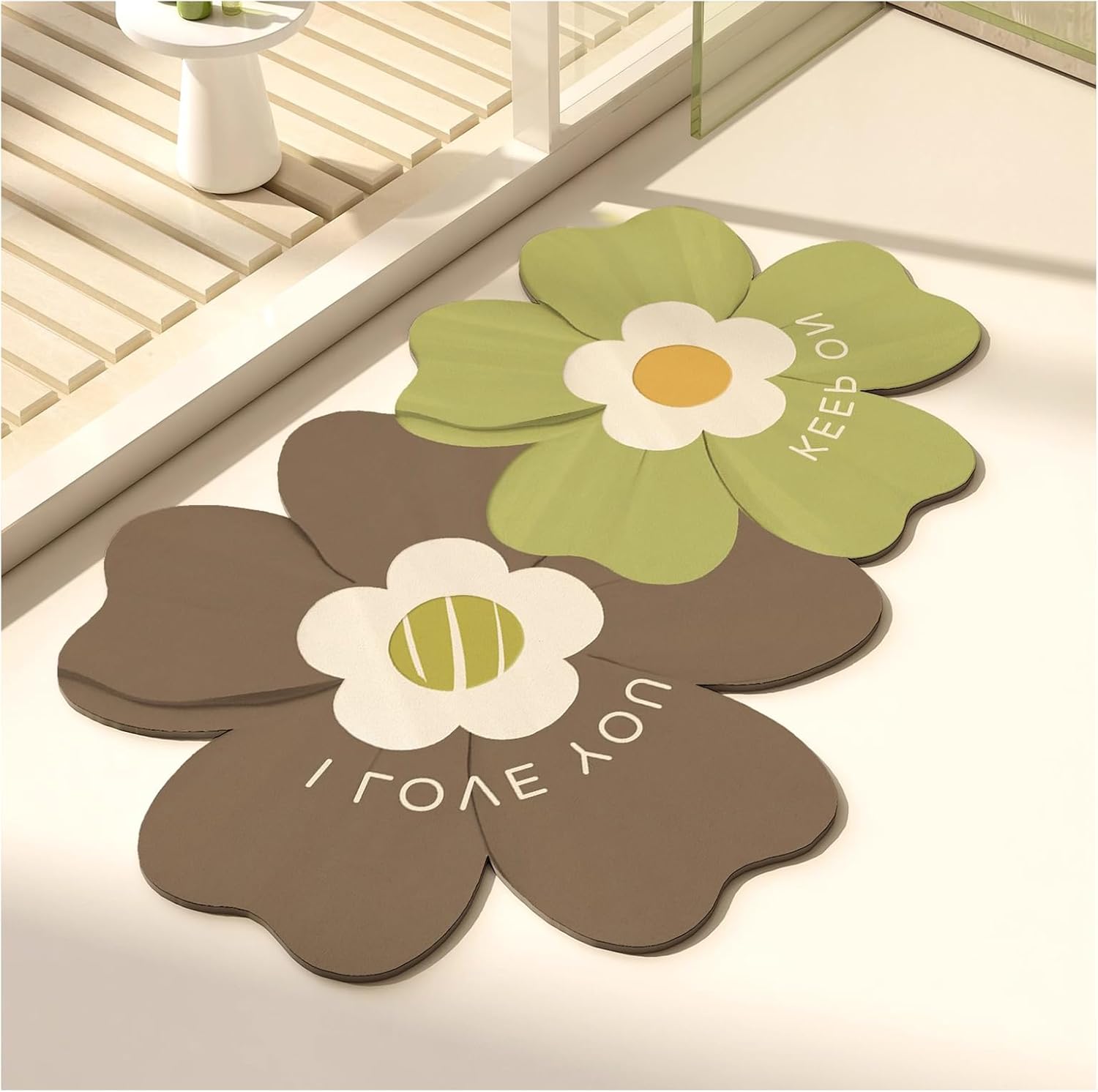 Jssevn Ultradünne Badematte 50x80cm - Rutschfest, Schnell Absorbierende Gummirückseite, Wasserabweisend Für Küche