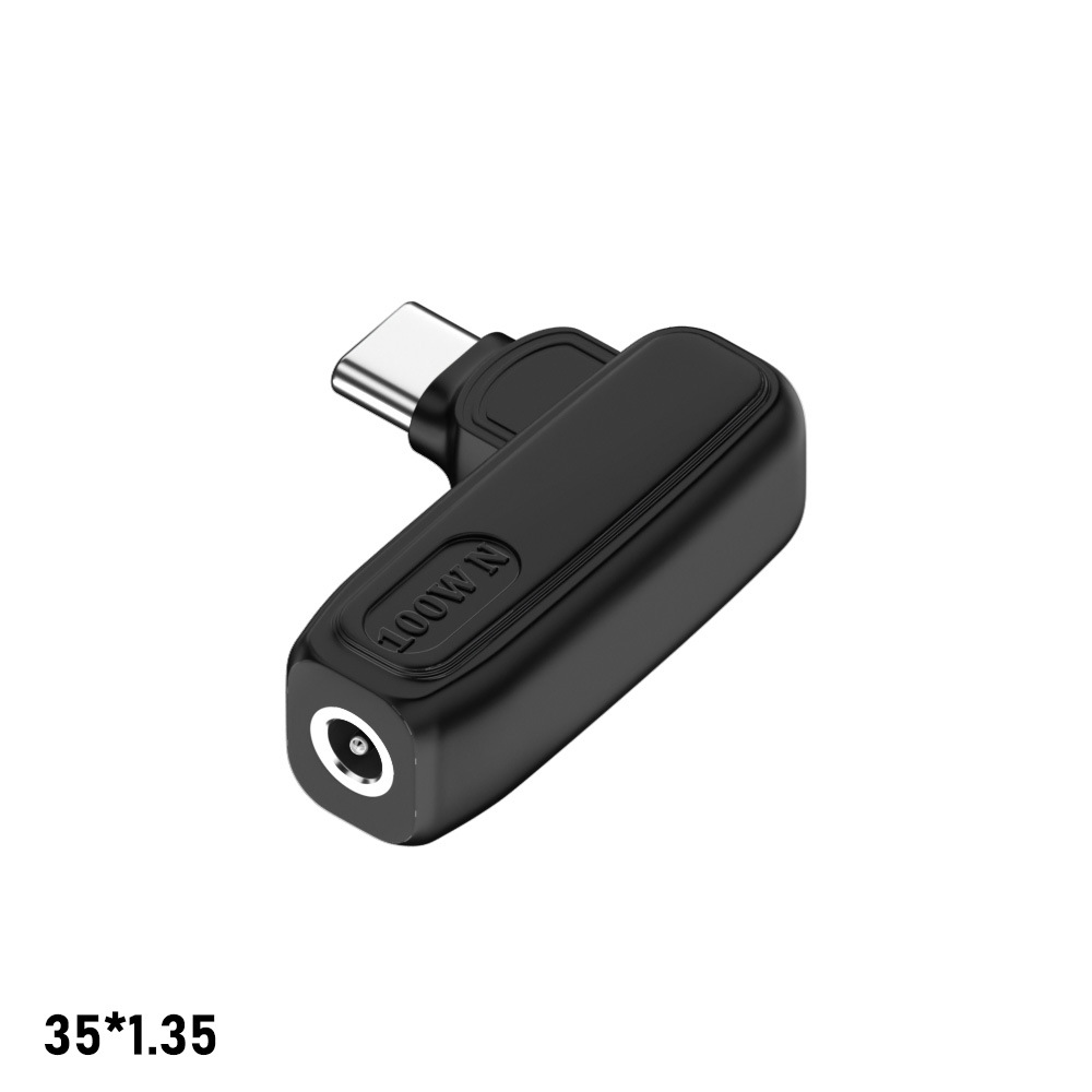 Jssevn Usb Typ C Auf Dc-adapter 3,5 Mm X 1,35 Mm 100 W Pd, 90°-winkelstecker (weiblich Auf Männlich) Zum Laden Von Laptops