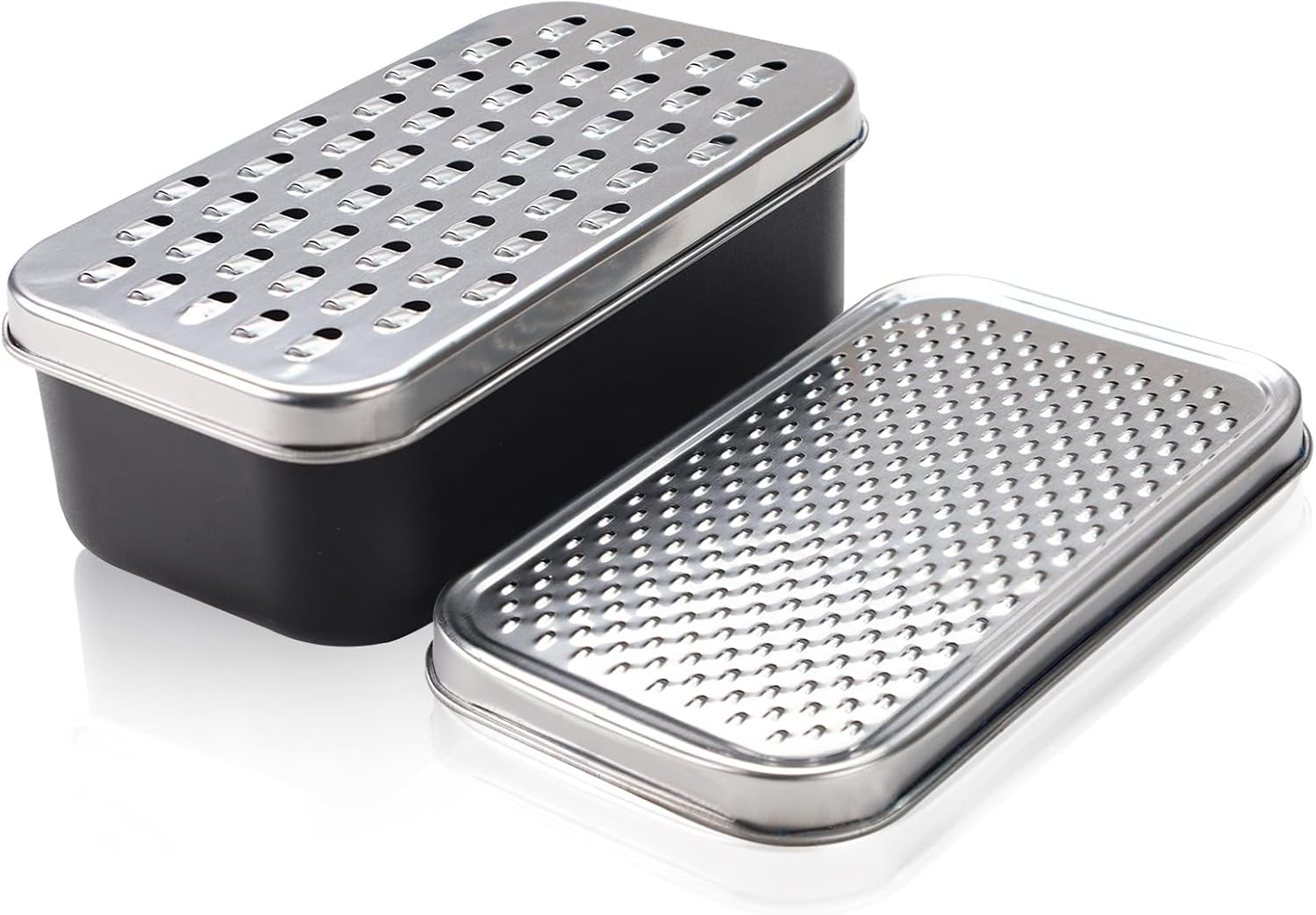 Jssevn Käsereibe Mit Behälter, Käsereibe Aus Edelstahl, Multifunktionale Kastenreibe