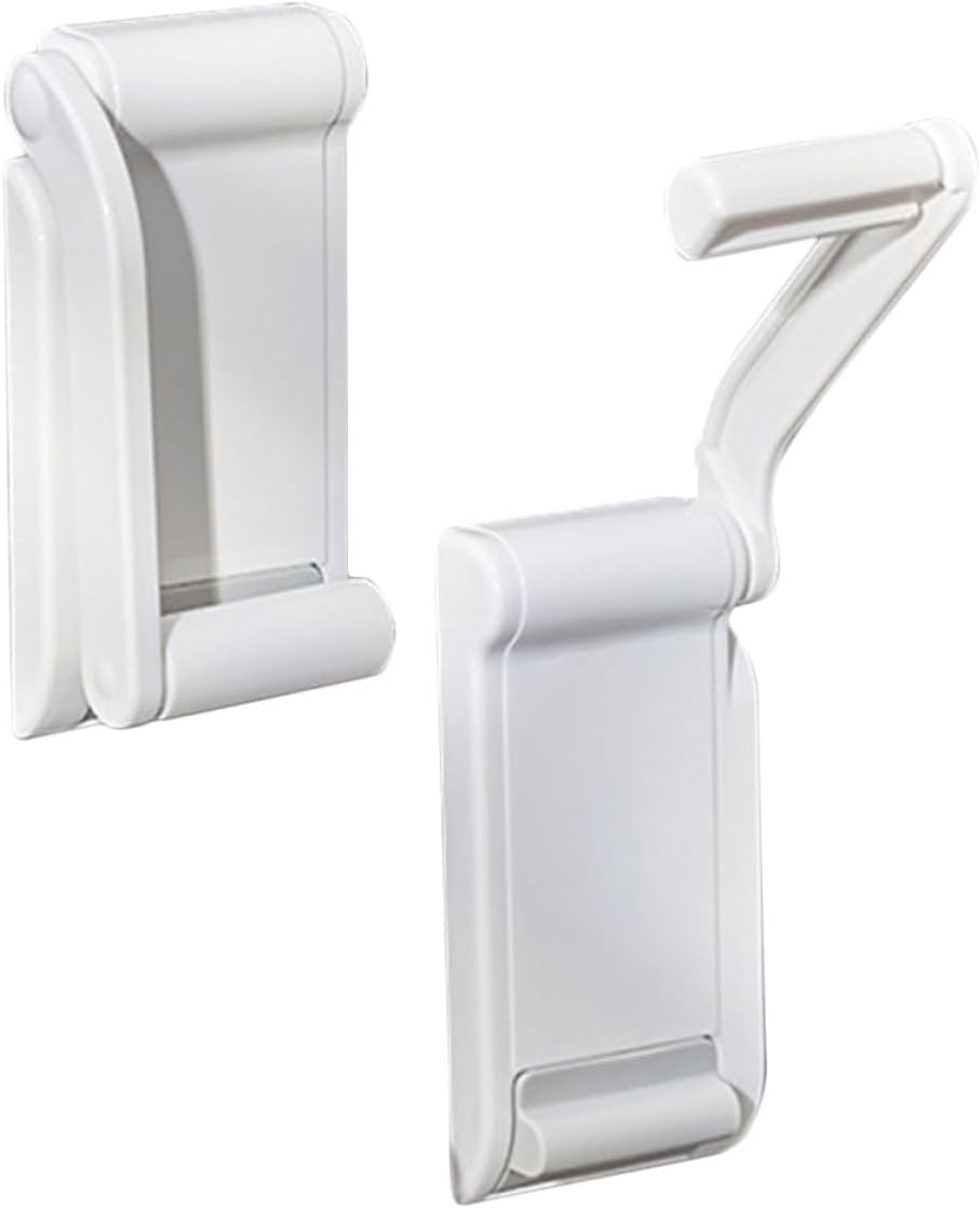 Jssevn - Set Mit 2 Weißen Magnetischen Abs-handtuchhaltern Mit 180° Schwenkbaren Armen Für Papierhandtuchrollen