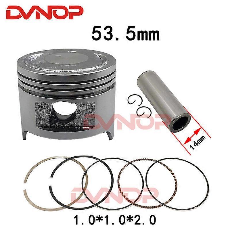Motorrad-kolbenring-dichtungssatz 53,5 Mm 1,0 X 1,0 X 2,0 Mm Für Qingqi Suzuki Qs110 Fd110 Fd 110 110 Cm³ Motor-ersatzteile (kolben Und Ring)