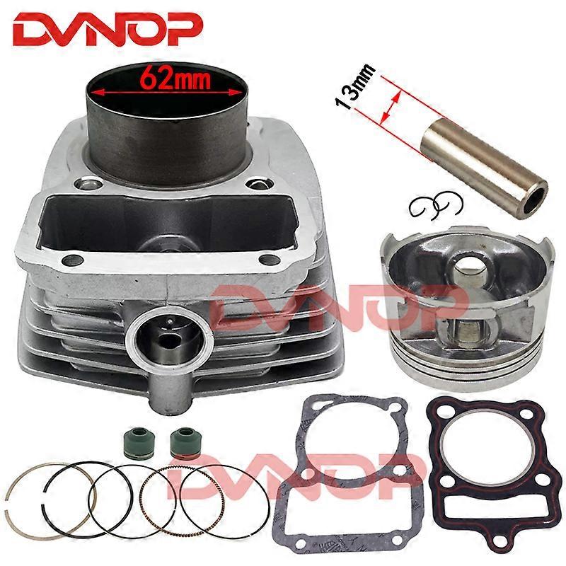 Zylinder-kolbenring-dichtungssatz Für Honda Xr 125 L Nxr125 Xr125l Bros To 150 62mm Big Bore Modifikation (silber)