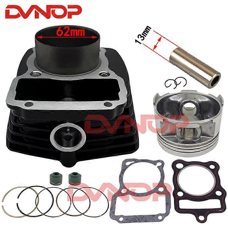 Zylinder-kolbenring-dichtungssatz Für Honda Xr 125 L Nxr125 Xr125l Bros To 150 62mm Big Bore Modifikation (schwarz)