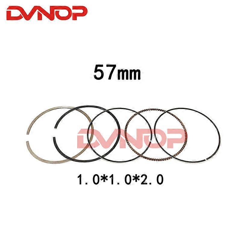 Kolbenring-dichtungssatz Für Suzuki Marauder 125 Gz125 Gn125 Dr125 Gs125 En125 Rkv125 125cc Std 57mm (flachring 1,0mm)
