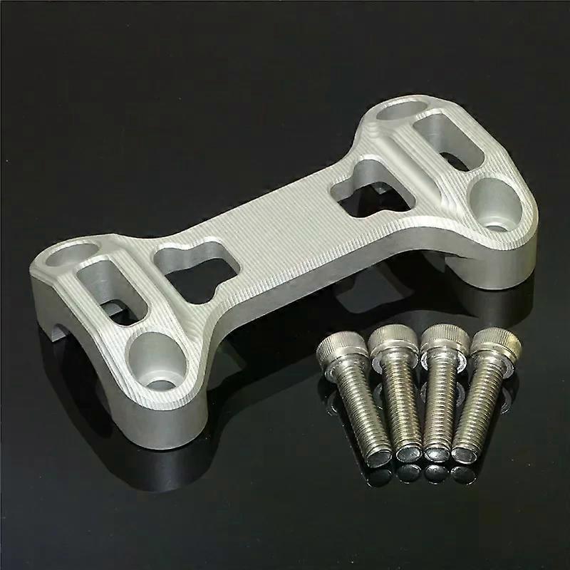 Für Bmw R1250gs R 1250 Gs 1g13 (k50) 2018 2019 2020 2021 2022 2023 Lenker Fat Bar Riser Klemme Top Cover Support (silber)