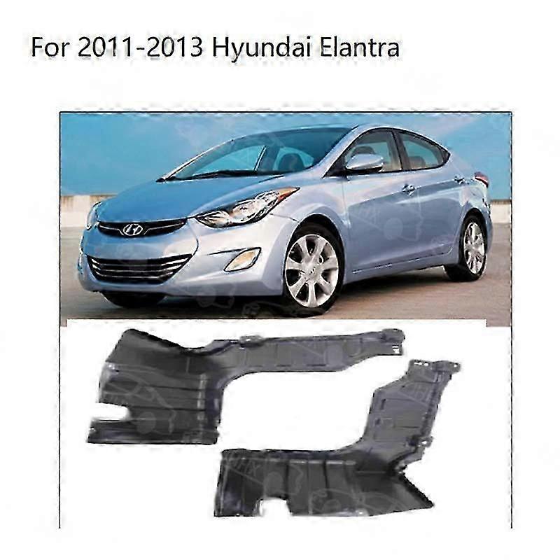 Kompatibel (2 Stück/1 Paar) Elantra 2011-2014 Motorschutzplatte Unten Wassertankschutzplatte