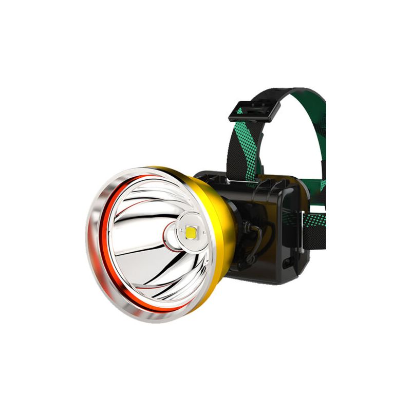 Ultrahelle, Wiederaufladbare Stirnlampe/scheinwerfer/akku-scheinwerfer, Ideal Für Garten, Camping Und Angeln. Xpg: Gelber Ring, Weißes Licht, Zwei Stromarten.