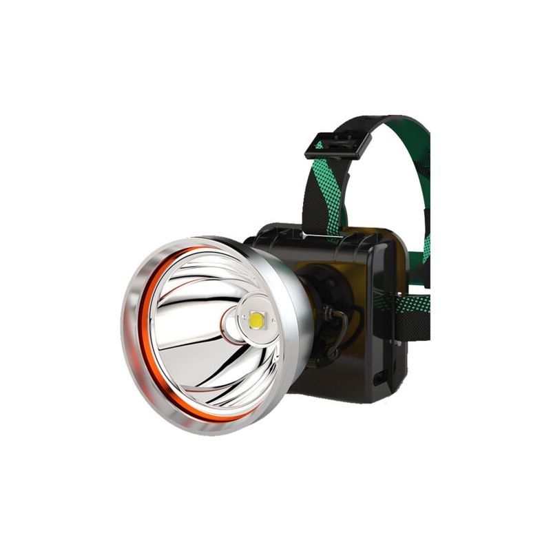 Ultrahelle, Wiederaufladbare Stirnlampe/scheinwerfer/akku-scheinwerfer, Ideal Für Garten, Camping Und Angeln. Dreiphasiges Xps-elektrosystem Mit Silberumrandetem, Weißem Licht.