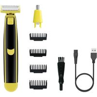 Elektrischer Rasierer Für Männer, Körper Und Gesicht, Nass- Und Trockendusche, Rotationsrasierer, Vollständig Abwaschbar, Wasserdicht, Rutschfest, Usb-aufladbar, 600-mah-akku.