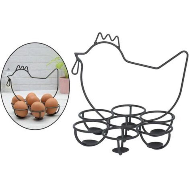 Aufbewahrungskorb Aus Eisen Für Die Küche, Praktischer Eierkorb, Eierhalter, Dekoration, Küchenaccessoires, Eierhalter Aus Metall, Osterdekoration, Küchenarbeitsplatten-dekoration, Eierständer Im Land
