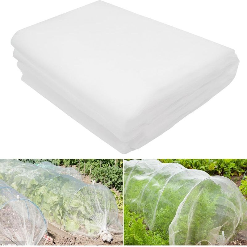 Insektennetz 2,4 X 10 M, Gartennetz, Insektennetz Für Gemüsegärten, Feinmaschig Zum Schutz Von Gewächshäusern, Pflanzen, Blumen, Gemüse Und Obst Im Freien.