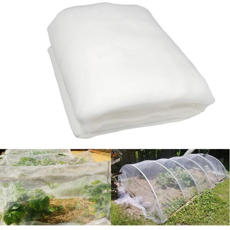 Jalleria 3m X 10m Insektennetz, Feines Insektennetz Für Gärten, Zum Schutz Von Pflanzen, Blumen, Gemüse Und Obst.