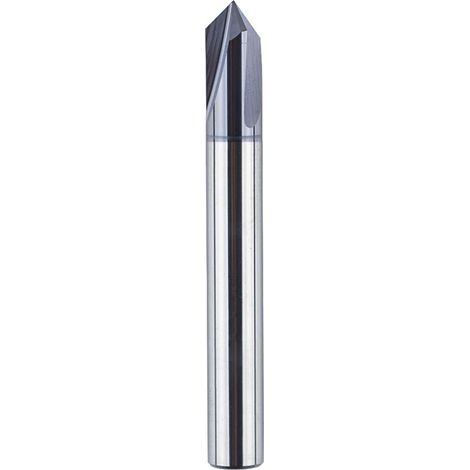 Satz Aus 3 Teerförmigen Fräsnuten, 6 Mm, 90°, Mit Einem V-förmigen Vollhartmetall-fräser. Professionelle Cnc-schälfräse Zum Formen Und Fasen.