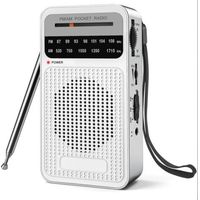Tragbares Am/fm-radio, Transistorradio Mit Leistungsstarkem Lautsprecher, Kopfhöreranschluss, Betrieb Mit 2 Aa-batterien Für Große Reichweite, Taschenradio Für Den Innen- Und Außenbereich