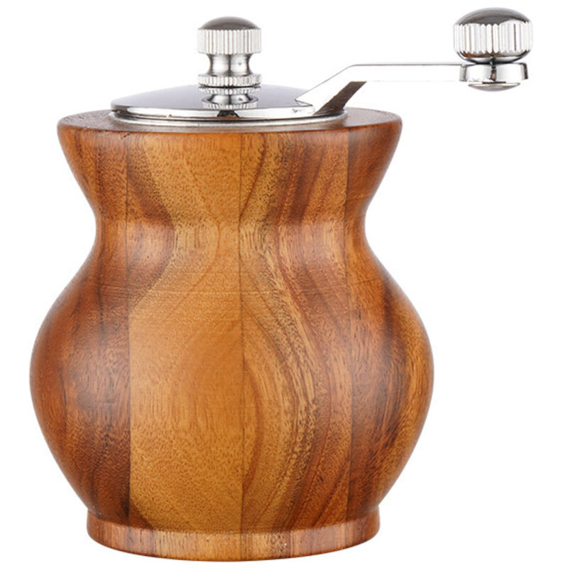 Manuelle Salz- Und Pfeffermühle – Mühle Aus Massivholz (vasenförmig) – Küchenutensil Und Gewürzspender