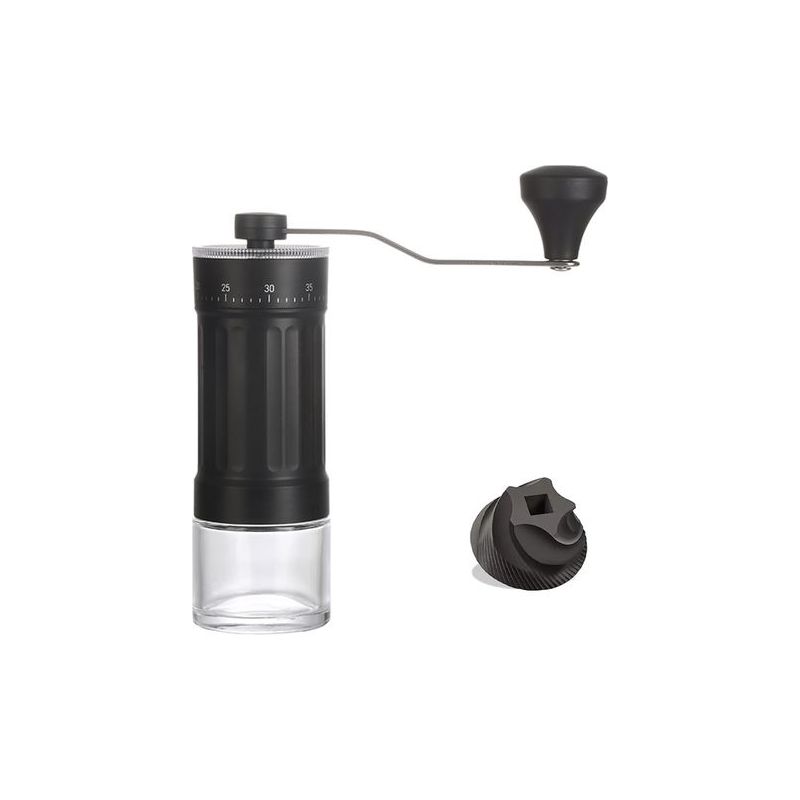Verstellbare Externe Handkaffeemühle Mit Modernem, Hochpräzisem Keramik-kegelmahlwerk Und 40 Mahlgradeinstellungen, Für Over- Und Moka-kaffeemaschinen.