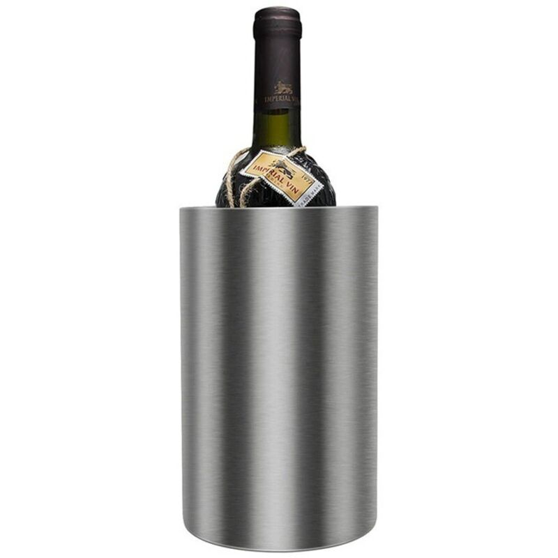 Weinkühler Aus Silberfarbenem Edelstahl, Weinzubehör