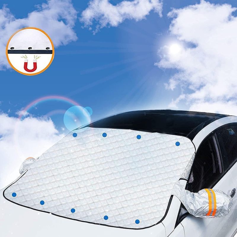 Auto-windschutzscheibenabdeckung – Magnetbefestigung – Faltbar Und Abnehmbar – Für Auto-windschutzscheiben – Schutz Vor Schnee, Eis, Frost, Staub Und Sonne