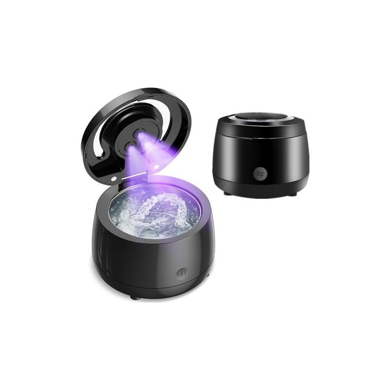 Ultraschallreiniger, 43-khz-ultraschallbad, 3 Uvc-lampen, 25-w-ultraschallreiniger Für Zahnschienen, Prothesen, Aligner, Zahnspangen, Zahnbürstenköpfe Und Schmuck