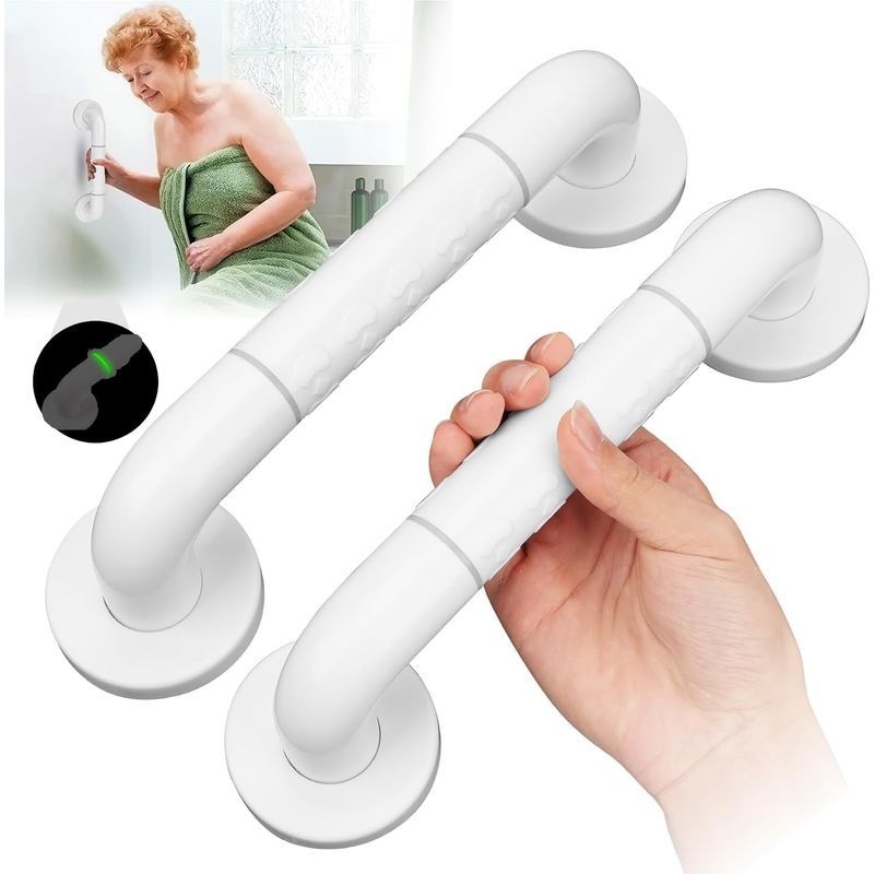 Set Mit 2 Rutschfesten Haltegriffen, 30 Cm, Mit Ringen Für Ältere Menschen