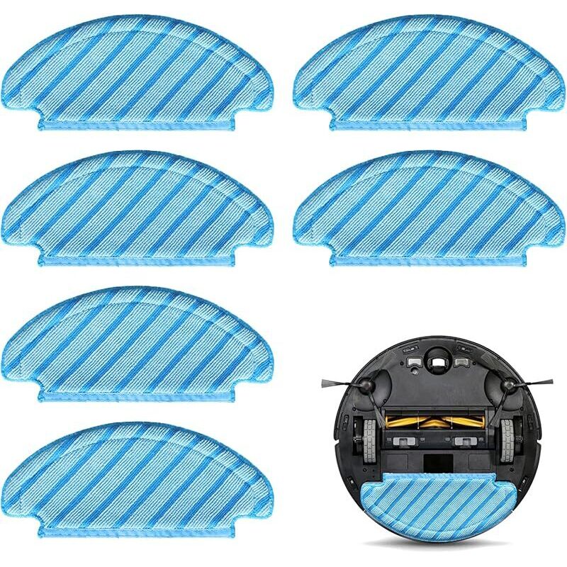 6-teiliges Reinigungstuchset Für Deebot N8, Waschbare Und Wiederverwendbare Tücher Für Ecovacs Deebot T8, Ersatztücher