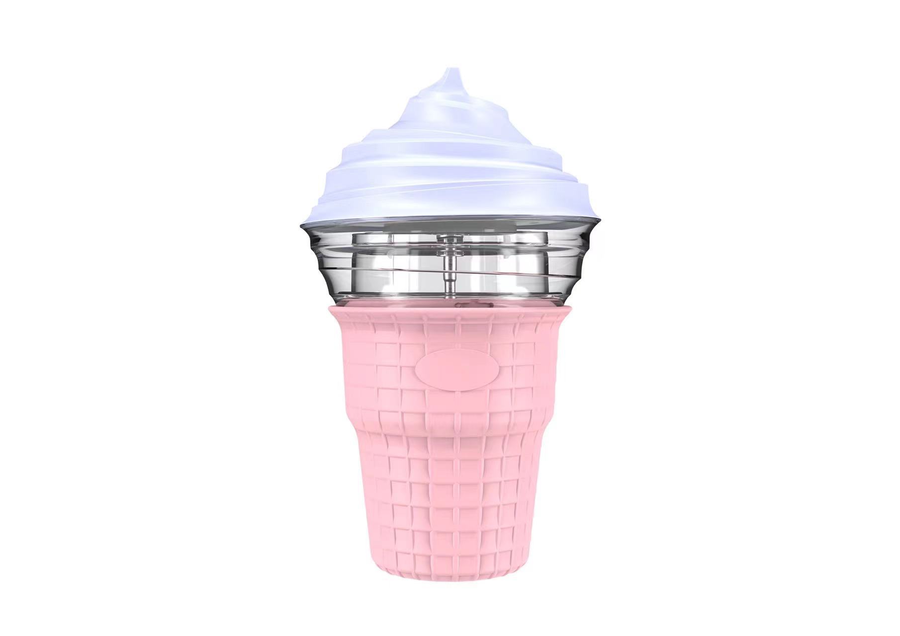 Kompakte Automatische Diy-eismaschine – 3-in-1-fruchtsorbetiere Und Mini-joghurtmaschine Für Zu Hause, Rosa-lsw