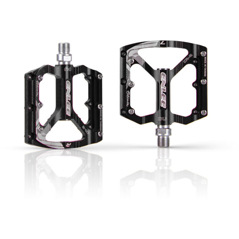 Set Mit 1 Paar Fahrradpedalen, Mountainbike-pedale, Suful-pedale, Cnc-gefräste Aluminiumpedale, 9/16-zoll-antioxidationsschutzplatte, Für Rennräder. (schwarz)