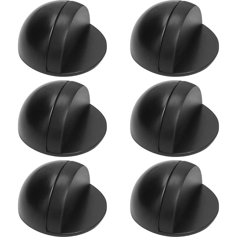 Türstopper, 6er-set, Selbstklebend, Zum Schutz Von Böden Und Möbeln, Schwarz