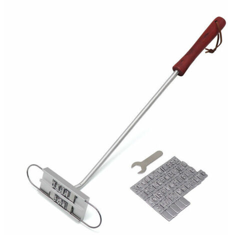 Bbq-grill-branding-eisen Mit 55 Abnehmbaren Buchstaben, Diy-fleisch-steak-burger-bbq-werkzeugset