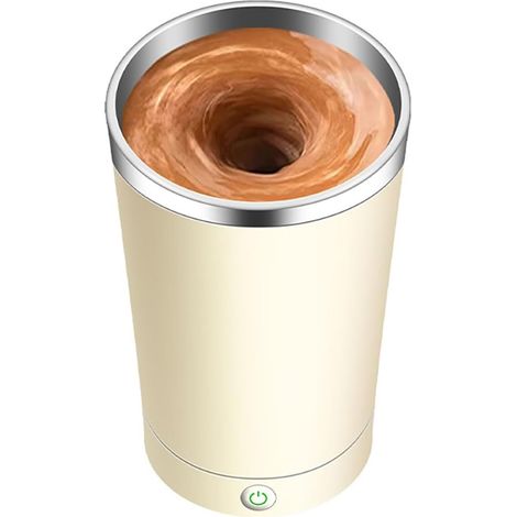 Automatischer Magnetbecher, Usb-aufladbar, 400 Ml Edelstahl, Elektrischer Automatischer Magnetbecher, Selbstumrührender Kaffeebecher, Auslaufsicherer Automatischer Mischbecher
