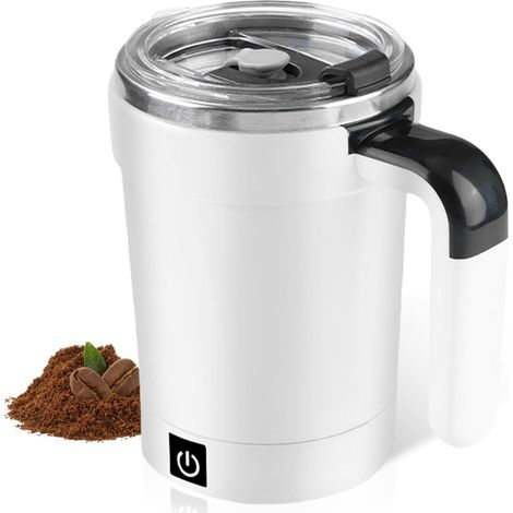 Selbstumrührender Kaffeebecher, Edelstahl 304, Usb-wiederaufladbarer Magnetbecher, Für Tee Und Kaffee, Modern, Wiederverwendbar, Rund